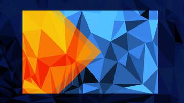 FX №225525 background Polygonal blue orange