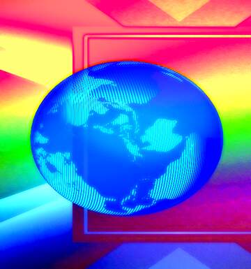 FX №225186 Rainbow global world colors background