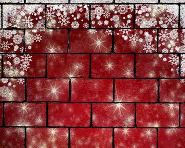 FX №225240 Red wall blocks stars Christmas background