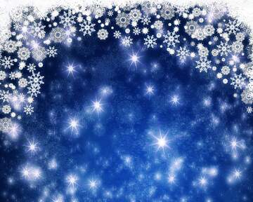 FX №225241 Snowflakes night star blue  background