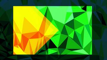 FX №225705 yellow and green recangles Polygon with triangles Frame thumbnail background