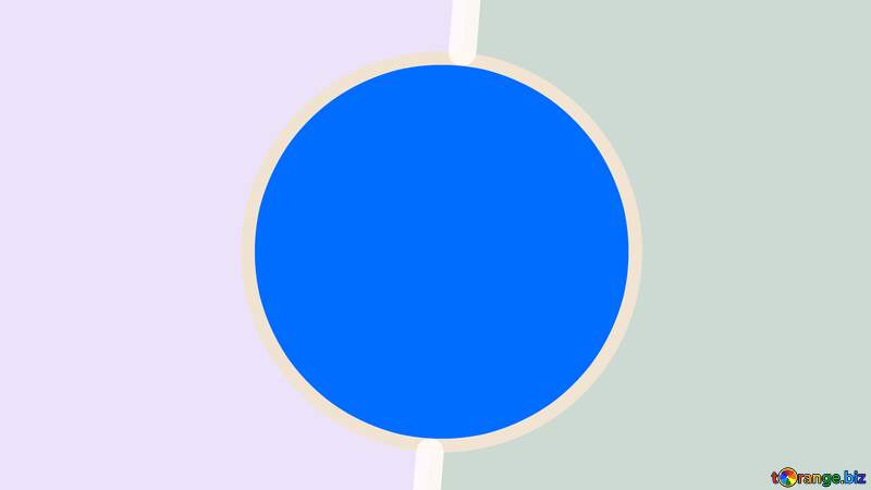 Blue circle Two colors frame for video Youtube thumbnail transparent background №54790