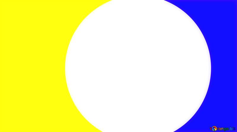 Two colors blue and yellows  circle frame  for video Youtube thumbnail transparent background №54790