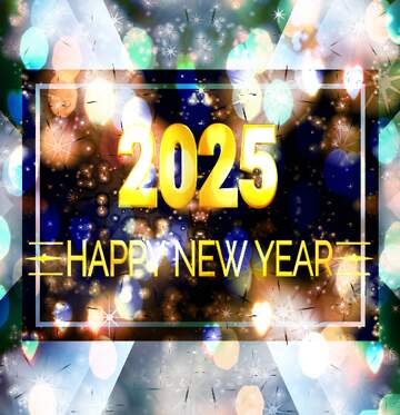 FX №226520 2025 happy new year bright stars pattern Christmas design background