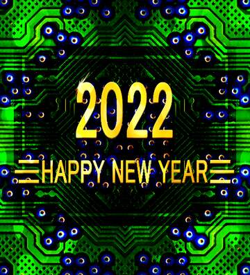 FX №226161 computer design happy new year 2022