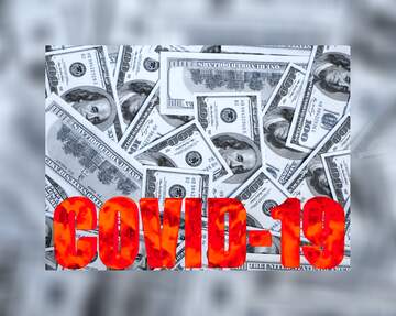 FX №226861 Dollars Covid-19 Corona virus background