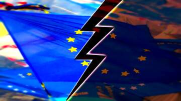 FX №226094 VS  european flag Euro thumbnail background