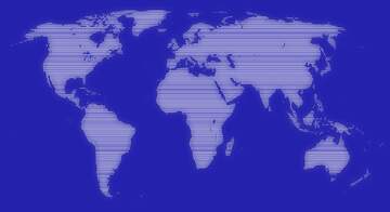 FX №226660 World map blue background business