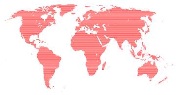 FX №226664 World map red transparent  concept