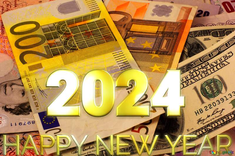 Banknotes happy new year 2024 №17139