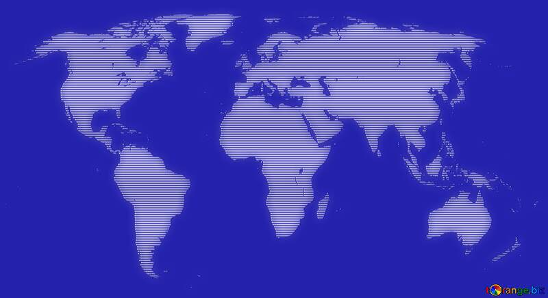 World map blue background business №54504