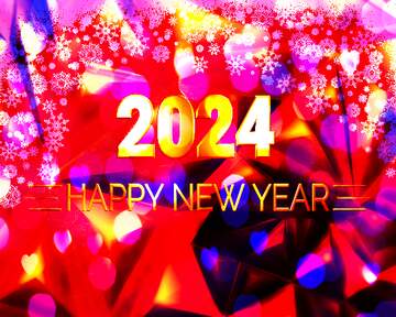 FX №227993 Christmas 2024 happy new year polygon background