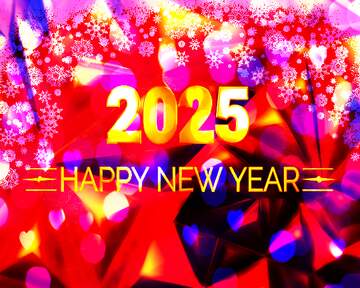 FX №227993 Christmas 2025 happy new year polygon background