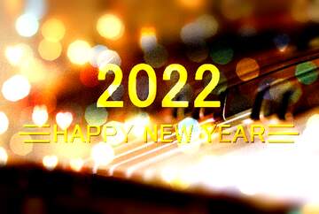 FX №227157 Music  Christmas Shiny happy new year 2022 background