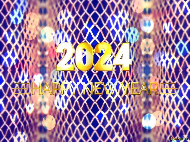 2024 happy new year  grid background №896