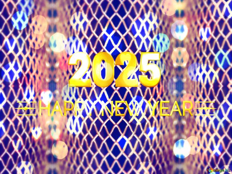 2025 happy new year  grid background №896