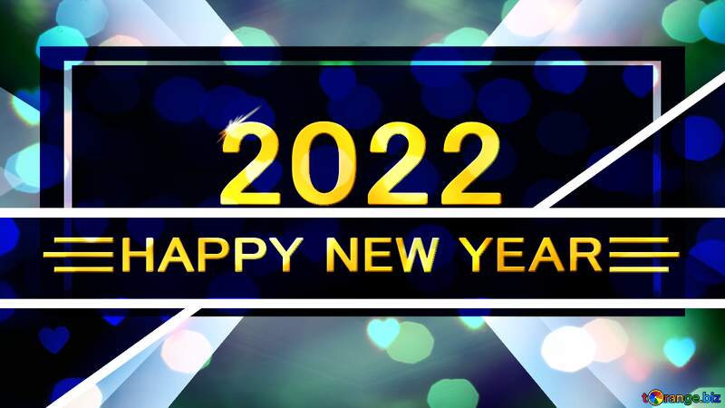 Geometrical Happy New Year 2022 thumbnail background website infographic №54809