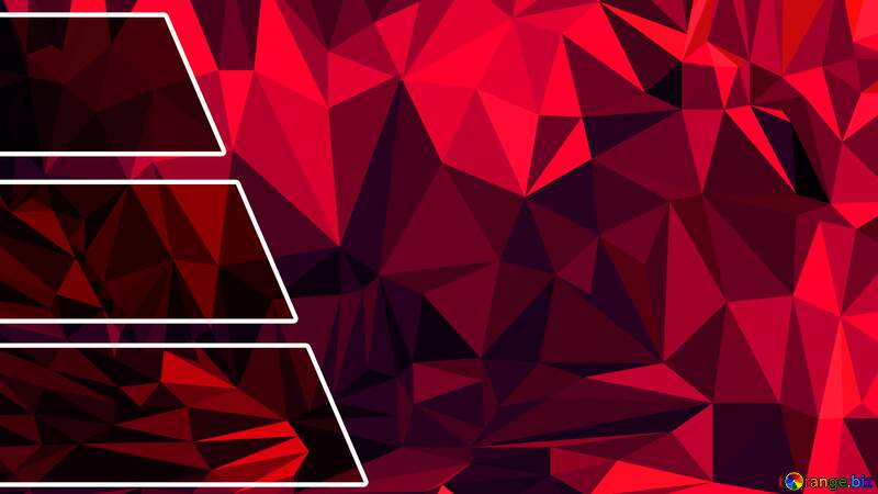 Labels Polygonal triangles red background №54798