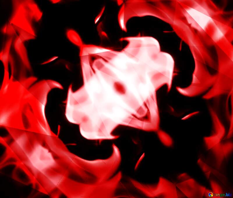 Red fire fractal background №9374