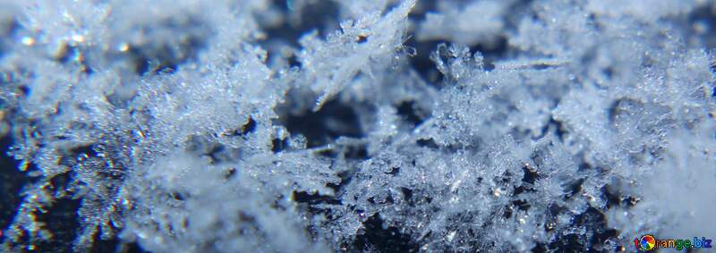 Snowflakes macro blue snow texture №47938