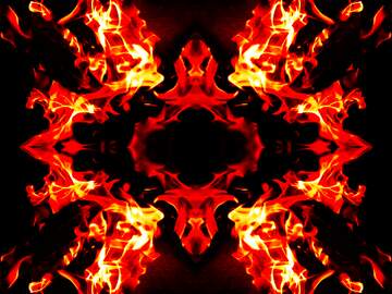FX №228029 Fire star abstract background pattern