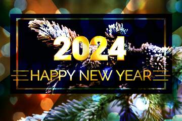 FX №228850 Happy New Year 2012  spruce branch