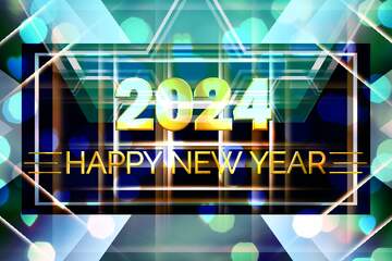 FX №228126 happy new year 2024 design background