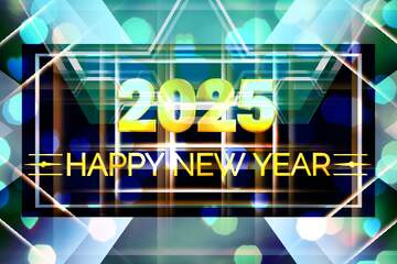 FX №228126 happy new year 2025 design background