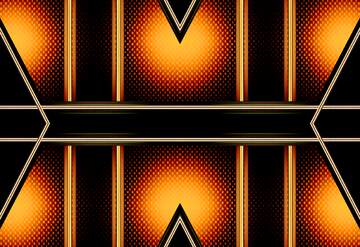 FX №228170 Orange techno banner background