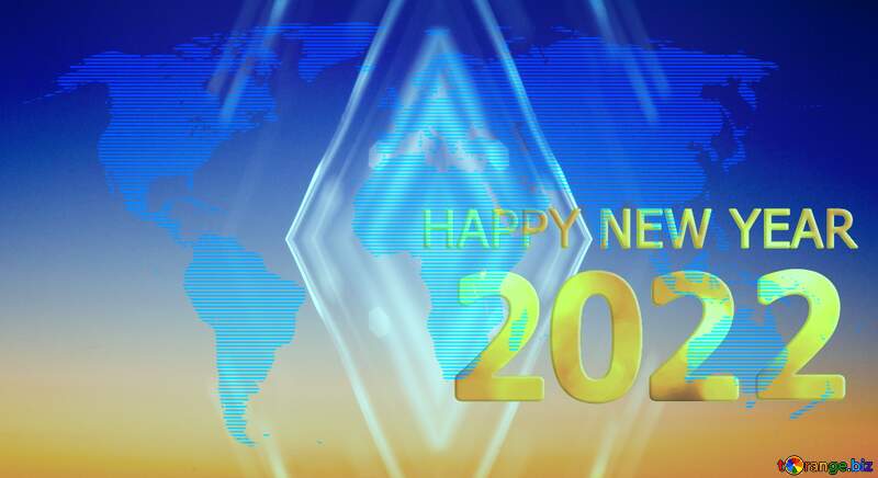 Happy New Year 2022 global background №54504
