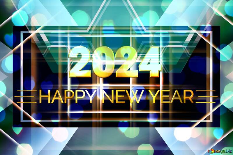 happy new year 2024 design background №54841