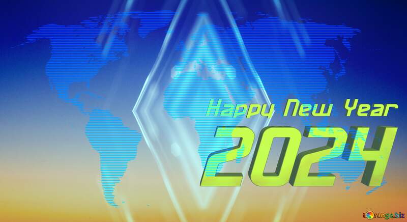 Happy New Year 2024 global background №54504
