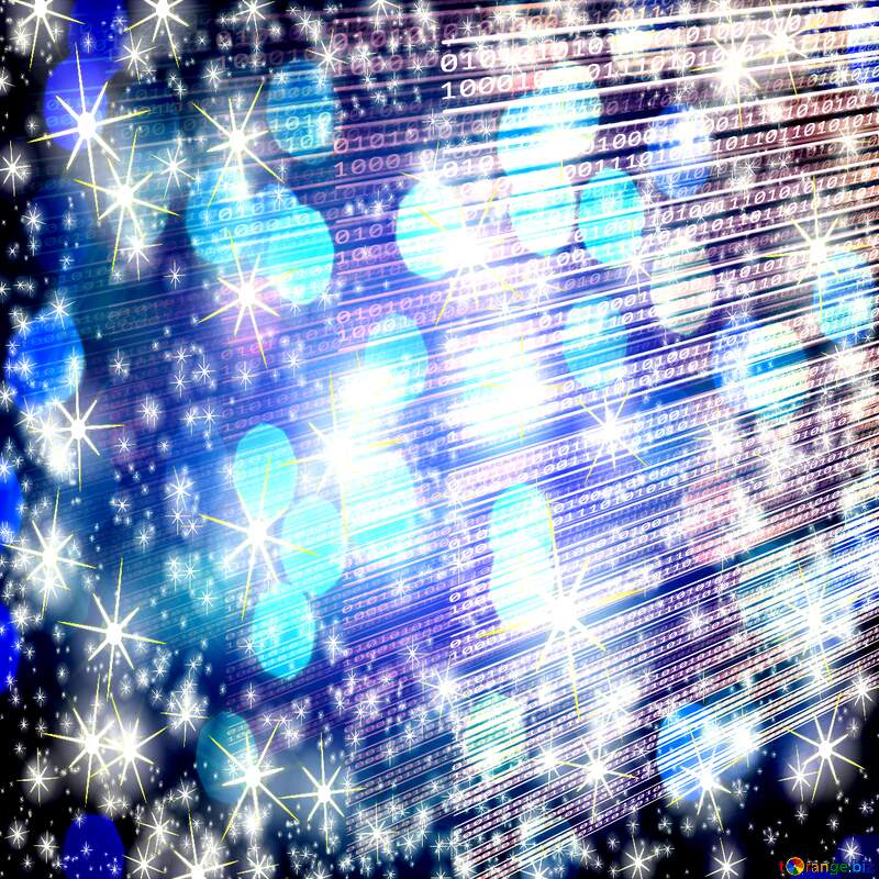snowflakes and lights computer media background №49673