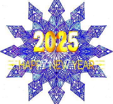 FX №229071 2025 Snowflake graphic design visual arts  happy new year