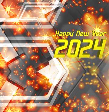 FX №229111 Gray Happy new year 2024 background