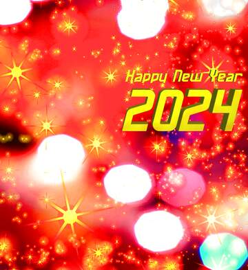 FX №229107 Happy new year 2024 red  holiday background