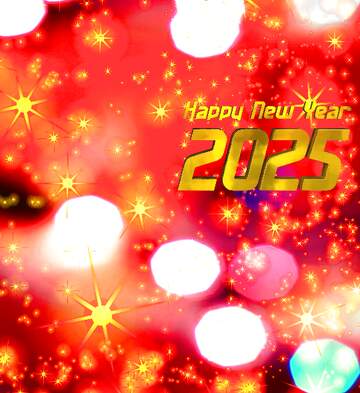 FX №229107 Happy new year 2025 red  holiday background