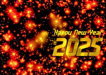 FX №229104 Happy new year 2025  World map holiday background