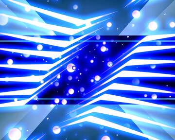 FX №229499 Neon glow lines  Blue background