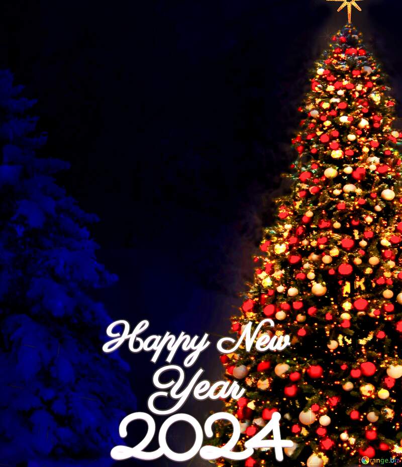 2024 New Year Tree background №40738