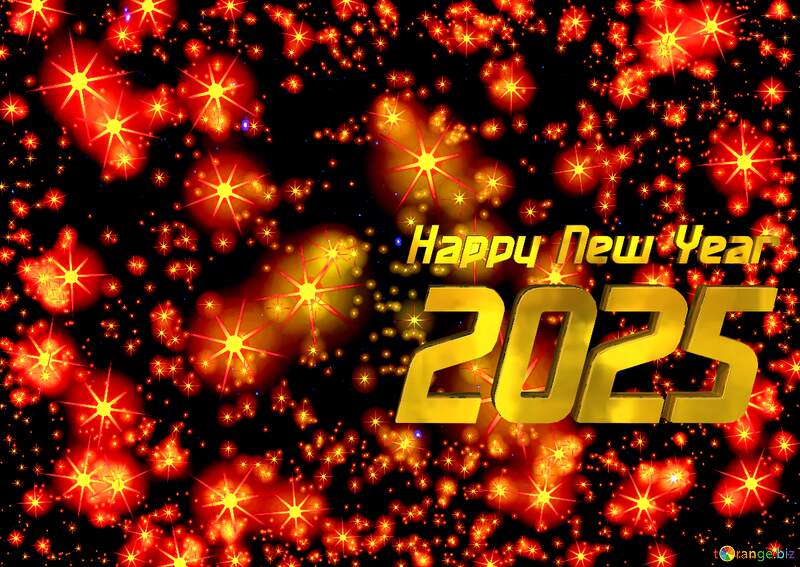 Happy new year 2025  World map holiday background №54495