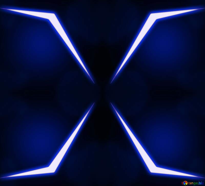 Neon lines blue background №54914