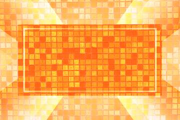 FX №230994 Orange rectangle brick parallel pattern beautiful template