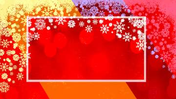 FX №230748 Christmas Red background frame