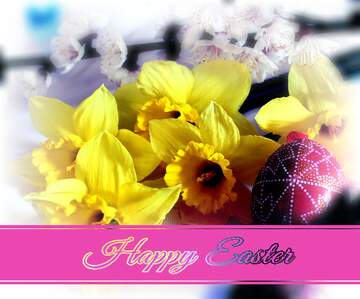 FX №230712 Happy Easter floral background