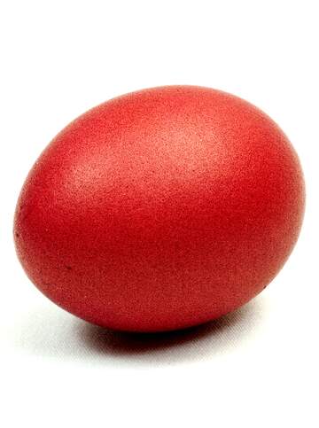 FX №230933 Red color  Egg isolated on white background