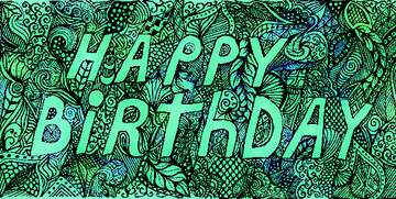 FX №230901 Happy birthday colorfulness nice patterns visual arts graphic design