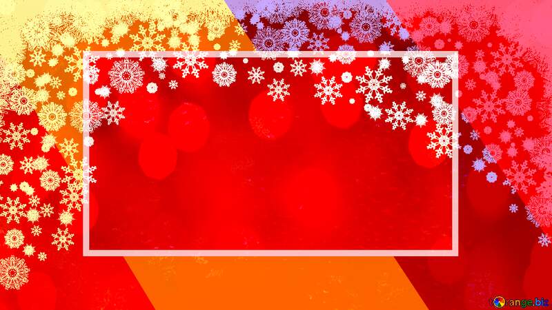 Christmas Red background frame №54869