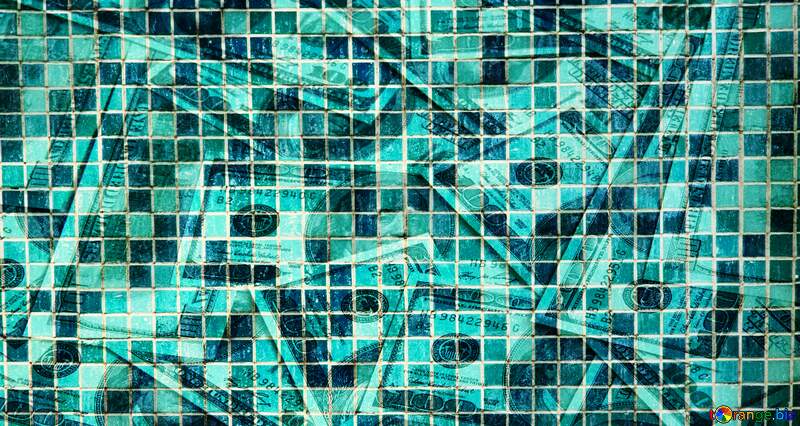 Mosaic tiles money funny background №12772