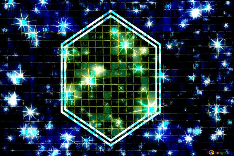 Neon science creative arts star pattern background №12772